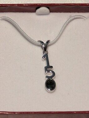 KORITE Canada 150 Ammolite Pendant Necklace Silver Plated NIB